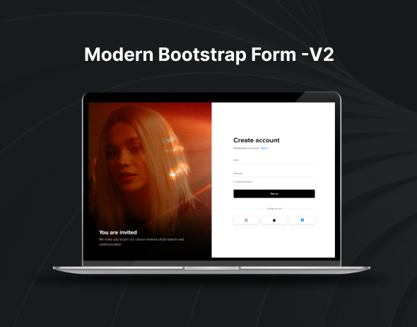 WebGL Animated Bootstrap Form | Modern CSS Forms - 2